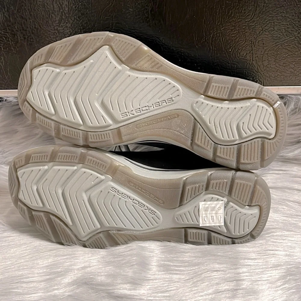 Skechers Black and Gray Sneakers with Memory Foam NWOT